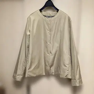 DECOY 베이지 노카라 자켓 새상품 M-L