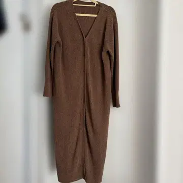 relume 브라운 롱 가디건