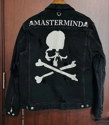 MASTERMIND WORLD 스컬 디자인 블랙 데님 자켓