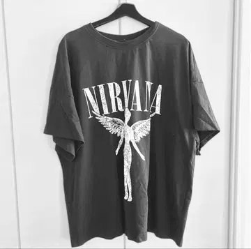 H&M NIRVANA 반팔 셔츠 닐바나 M 서양 POP 락