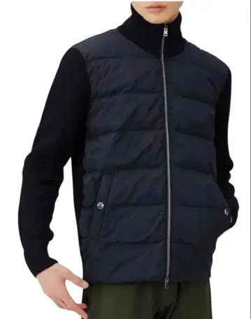 HERNO 헤르노 하이브리드 다운 로우 게이지 스탠드 카라 44 새상품급