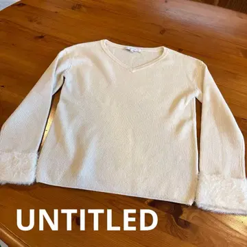 [익명 배송] UNTITLED 아이보리 V넥 니트 2
