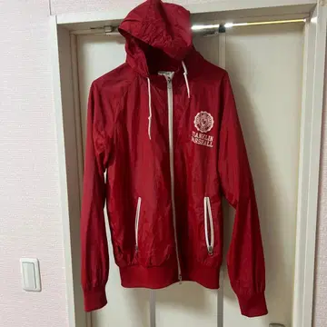 FRANKLIN MARSHALL 후드 부착 나일론 자켓 레드