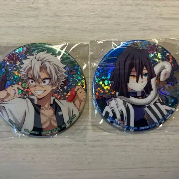 귀멸의 칼날 6장 홀로그램 캔뱃지 이쿠로 오바나이 시나즈가와 사네미