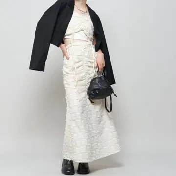 페이지 보이 page boy 하이웨스트 뷔스티에 SET 아이보리 화이트