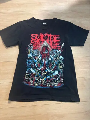 Suicide Silence 티셔츠 블랙 S 구제 의류