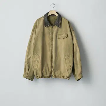 SULFUR DYED WHIP CORD VINTAGE ZIP JACKET