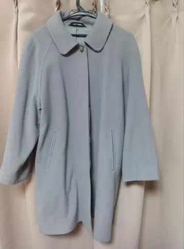 새상품급! 라이트 그레이 캐시미어 울 코트