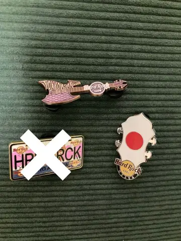 [ 낱개 판매 가능 ] 하드 록 카페 핀 배지 2개 세트