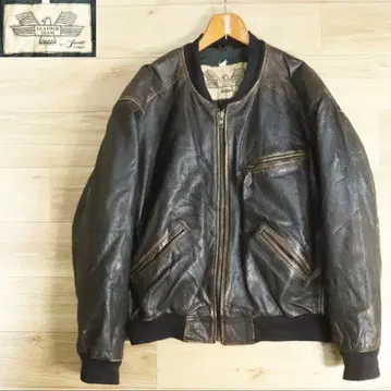 LEATHERTEAM BY Scarlett GMBH 가죽 플라이트 자켓