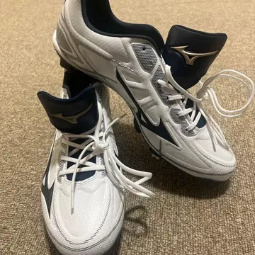 Mizuno 스파이크 슈즈 25.5cm 화이트/네이비