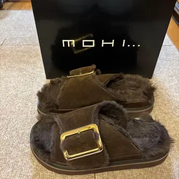MOHI 브라운 샌들 38