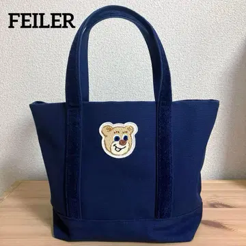FEILER 페일러 올드 테디 와펜 토트백 네이비 소