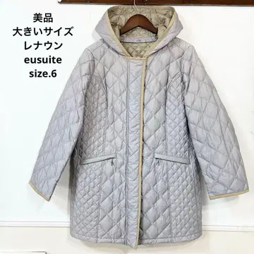 새상품급 빅 사이즈 레나운 eusuite 퀼팅 다운 코트 15호