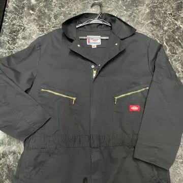 Dickies 블랙 오버롤 L.REG