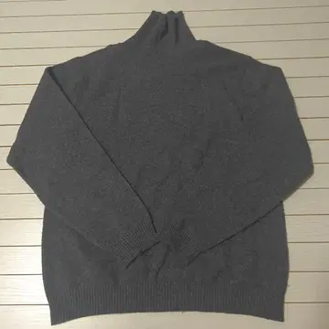 cashmerelife 캐시미어 100 그레이 하이넥 스웨터 M