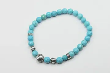 새상품 미사용 닥터 몬로 마그네사이트 터콰이즈 팔찌 비즈
