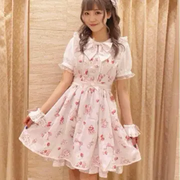 LIZLISA 스트로베리 티 파티 원피스