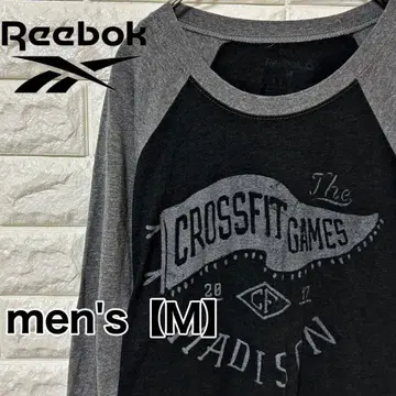 [Reebok] 7부 소매 T셔츠 [남성용 M] 그레이 D140