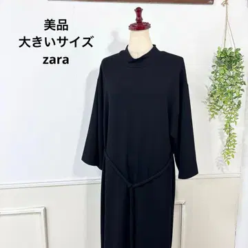 새상품급 빅 사이즈 zara 블랙 스트레치 원피스