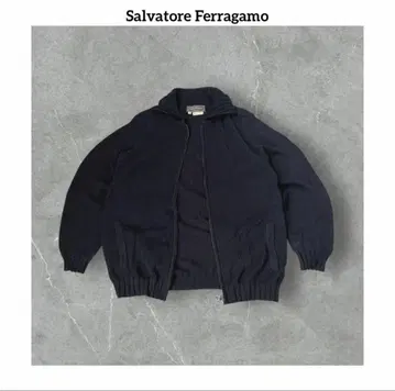 살바토레 페라가모 이탈리아제 집업 니트 가디건 M