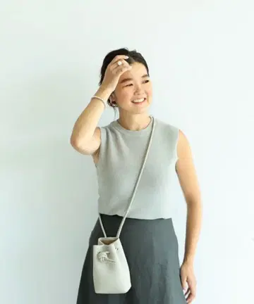 미사용 Demi-Luxe BEAMS 린넨 혼방 하찌 슬리브리스