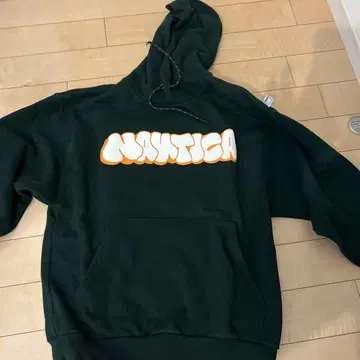 Nautica 후드 부착 후드티 다크 그린