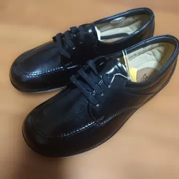 Bon Step 블랙 천연 가죽 신발