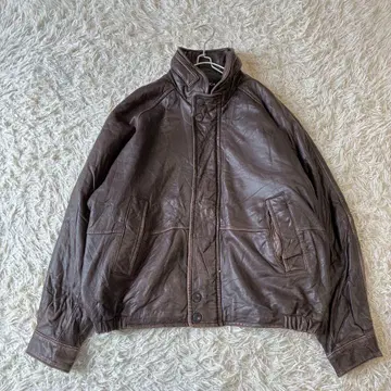 NAUTICA 노티카 천연 가죽 자켓 브라운 빅 사이즈 46