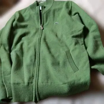 LACOSTE 그린 가디건 L 사이즈