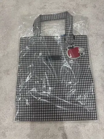 미사용 새상품 파밀리아 깅엄 체크 토트백