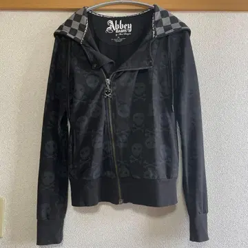 레어/Abbey Dawn 스컬 디자인 후드티 M