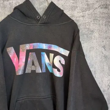 VANS 빅 로고 후드티 갤럭시 컬러 빈티지 구제 의류 반스
