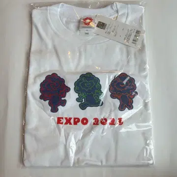 미야쿠미야쿠 컬러풀 데님 프린트 T셔츠 EXPO 만박