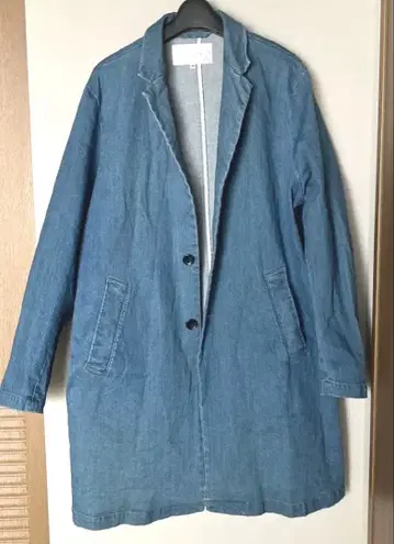 ABAHOUSE 새상품급 데님 블루 롱 자켓