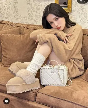 Rady 통굽 무스탕 샌들 L 사이즈