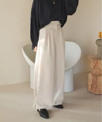 hinari 헴 후크 2WAY 와이드 팬츠 xs