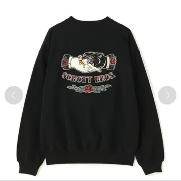 Schott CREW SWEAT SHAKE HAND & PANTHER