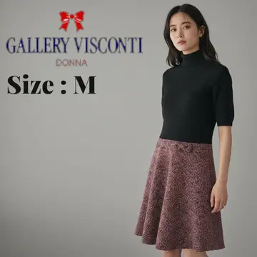 새상품급 GALLERY VISCONTI 반팔 원피스 M 사이즈