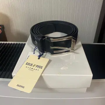 GOLDPFEIL 블랙 가죽 벨트