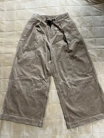 미사용 그라미치 코듀로이 배기 팬츠