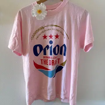 ORION 오리온 T셔츠 핑크 하이비스커스 클립 포함 오키나와 세트