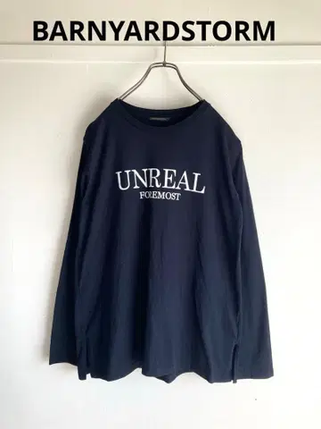 BARNYARDSTORM 프린트 로고 롱 슬리브 풀오버