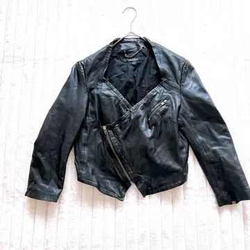 muubaa 가죽 자켓 램 가죽 100% S 블랙 집업