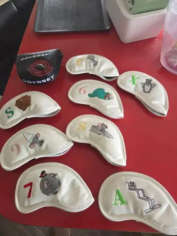 ODYSSEY & TOM AND JERRY 골프헤드커버 8개 세트