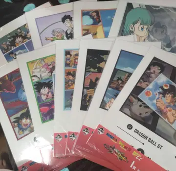 제일복권 드래곤볼 I상 클리어 포스터 10종 세트 세미 컴프