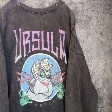 인어공주 에리얼 캐릭터 맨투맨 해외 구제 의류 빈티지 구제 의류