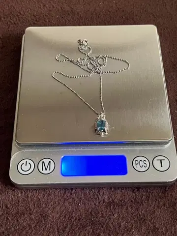 플라티나 목걸이 감정필 4.8g 오샤레