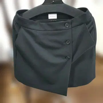 green label relaxing 블랙 레이어드 스커트