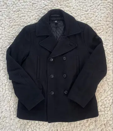 H&M 블랙 피 코트 사이즈 EUR50